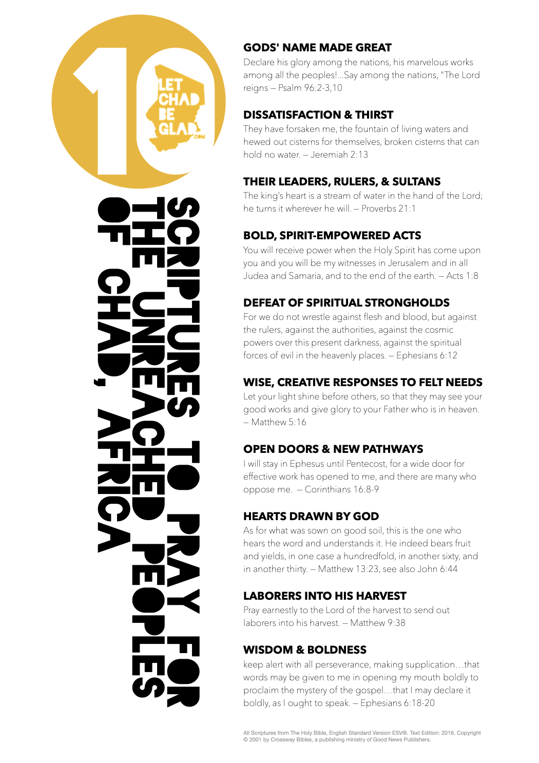 10 Scriptures to Pray over Chad